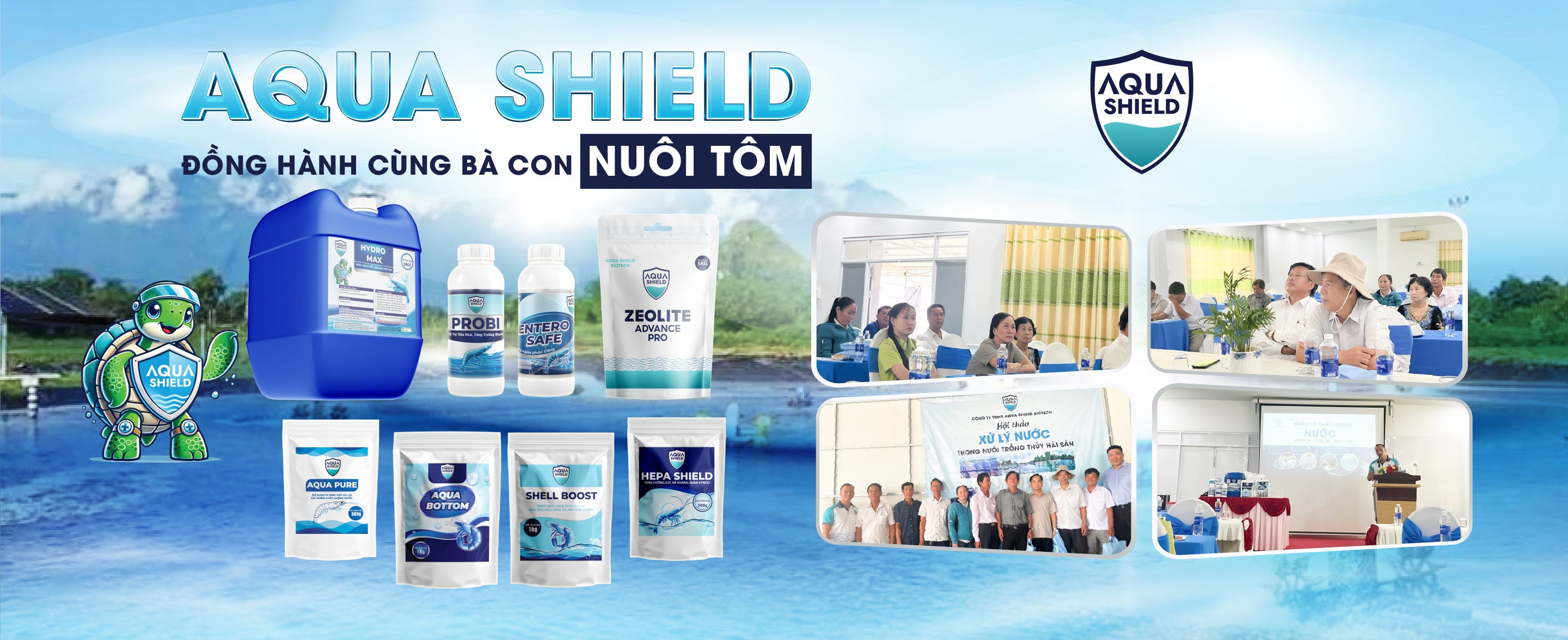 Aqua Shield Đồng Hành Cùng Bà Con Nuôi Tôm