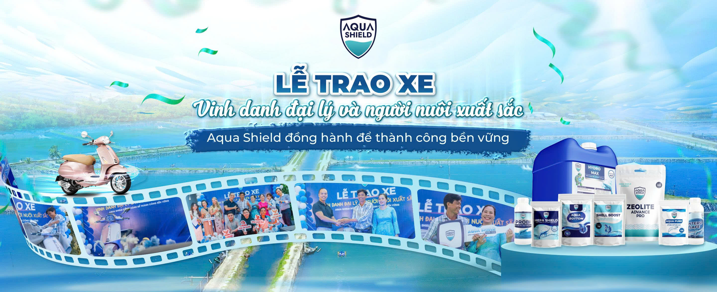 Aqua Shield tặng xe đại lý
